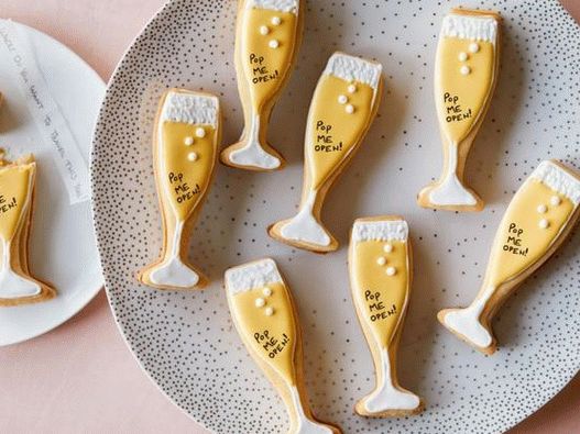Photo of Christmas cookies with predictions