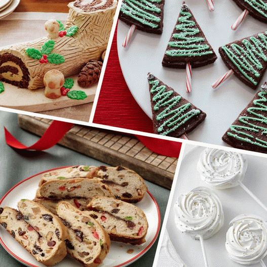 Photo Christmas desserts, 24 recipes