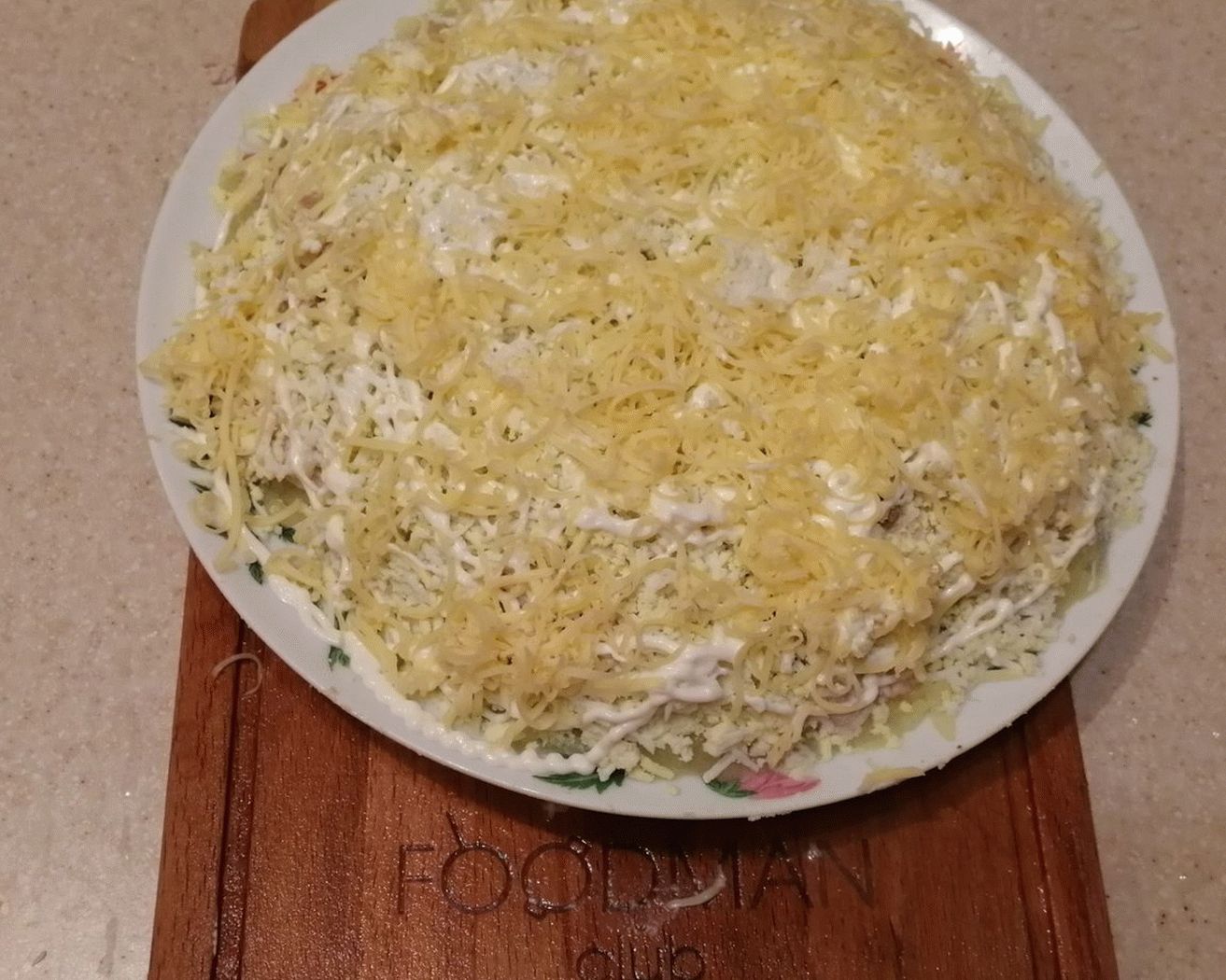 New Year's salad Tenderness
