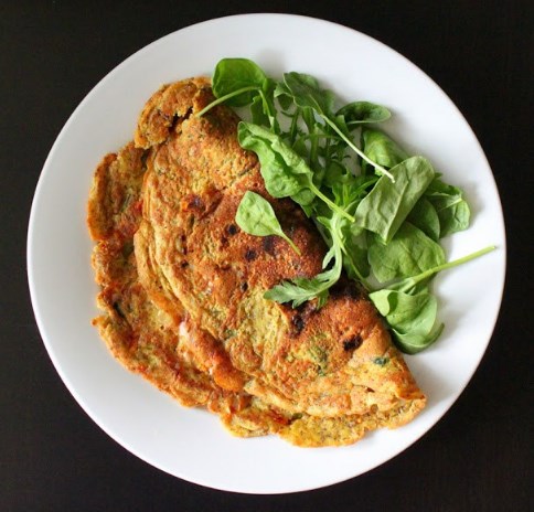 Chickpea omelet