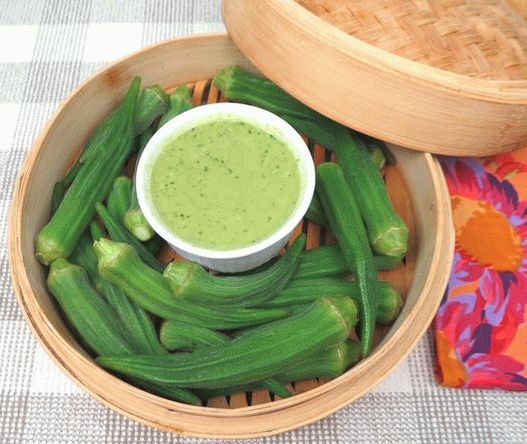 Photo Okra (okra) for a couple