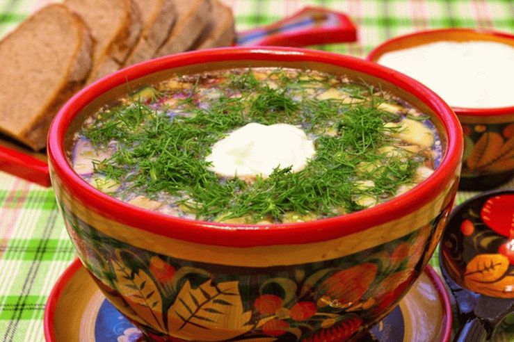 Okroshka is traditional