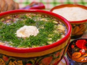 Okroshka is traditional