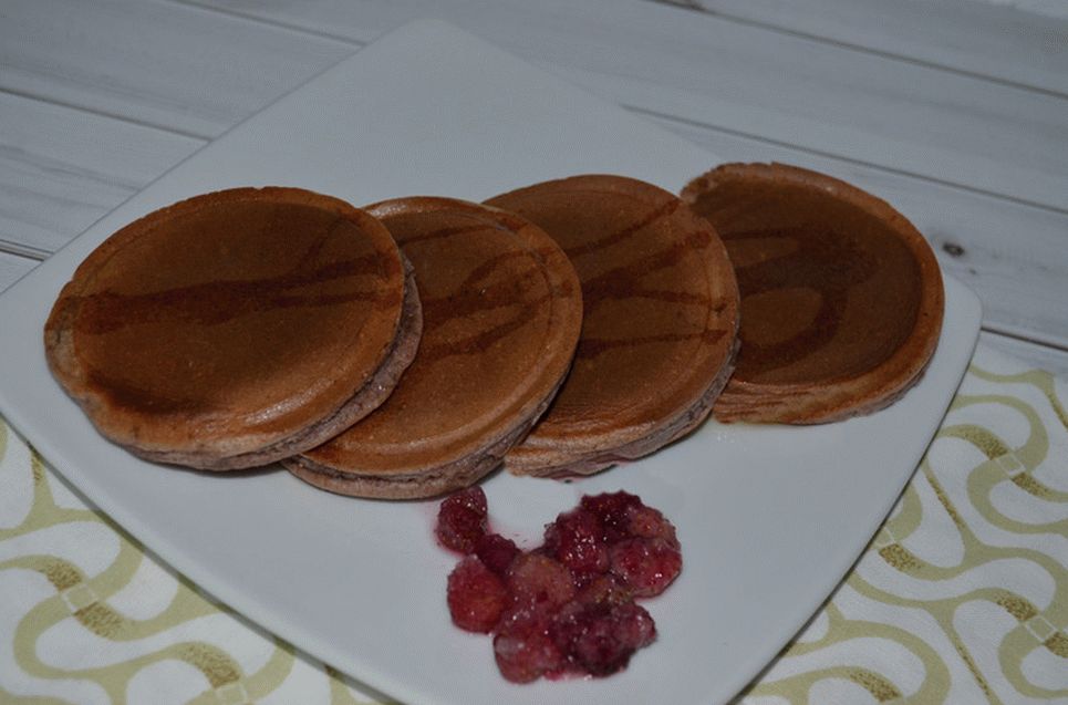 Pancakes with wild berries