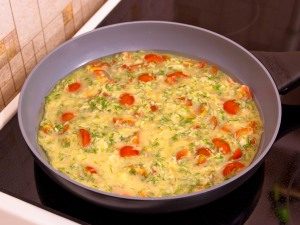 Omelet with potatoes