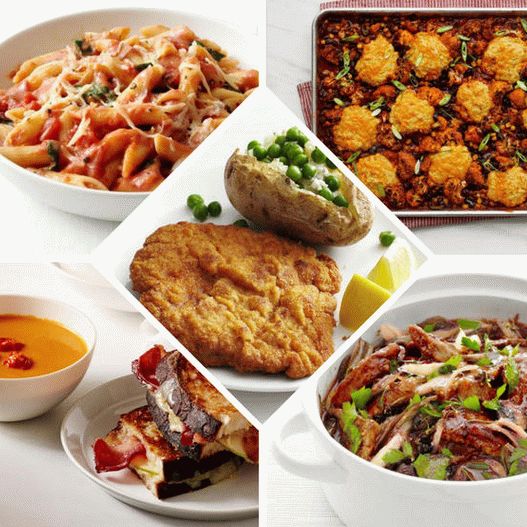 Photo Autumn dishes for dinner on a weekday