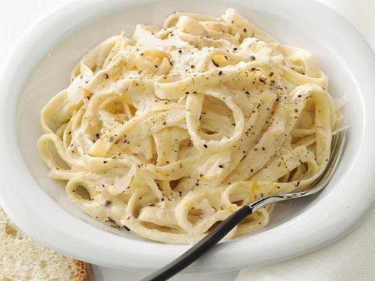Dish Photography - Creamy Wide Noodles with Lemon Pepper