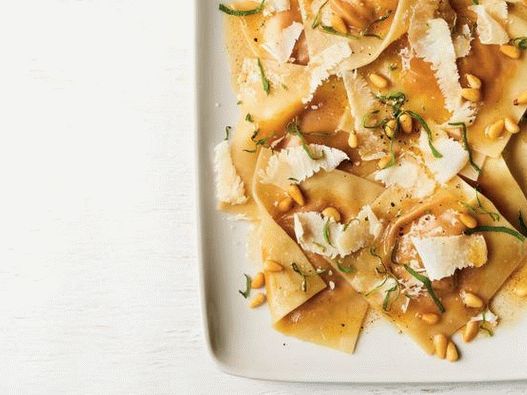Photo of the dish - Ravioli with pumpkin from dough for wontons