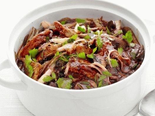 Photo of the dish - Ragout with pork and fennel
