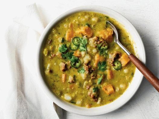 Photo of the dish - Chili Verde with sausage and pumpkin