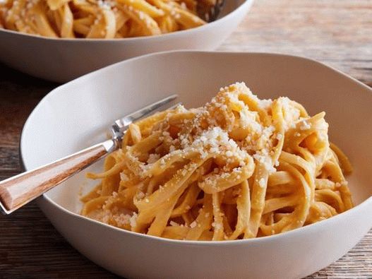 Photo of the dish - Pasta Alfredo with nutmeg pumpkin
