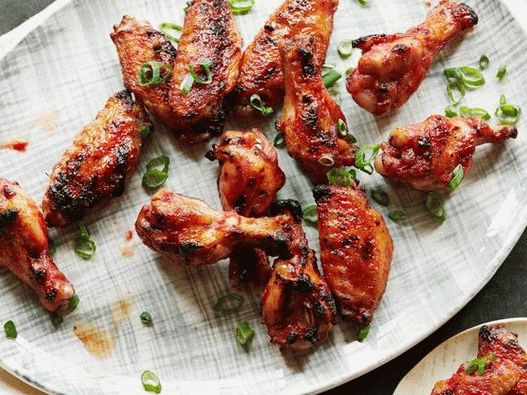 Dish Photography - Baked Cranberry Glazed Chicken Wings