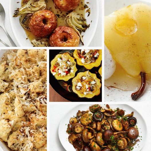 Photo Autumn recipes for seasonal vegetables and fruits