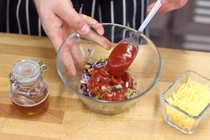 Spicy herring with cheese