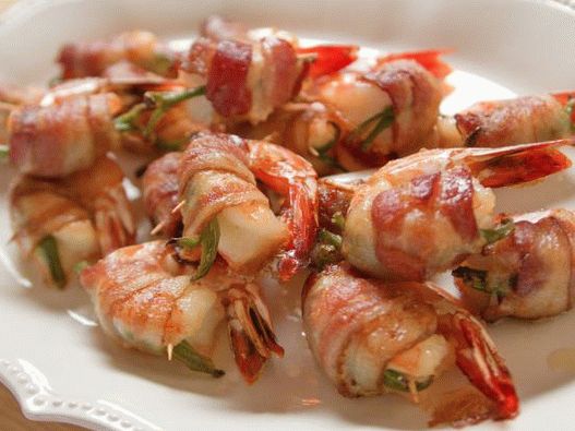 Photo Spicy Shrimp Wrapped in Bacon