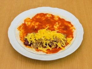 Spicy burrito