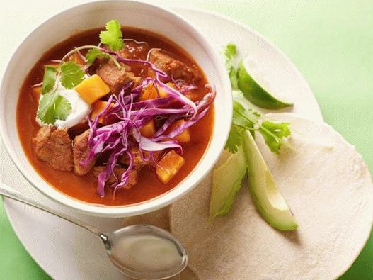 Photo Spicy pork and sweet potato stew