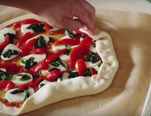 Vegetable pizza roll Stromboli - 1