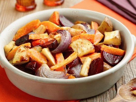 Photo Vegetables baked in the oven
