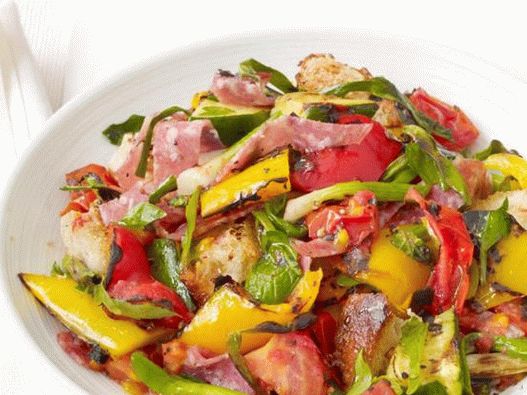 Panzanella Salami Grill Salad