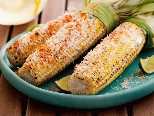 Mexican popcorn on the cob
