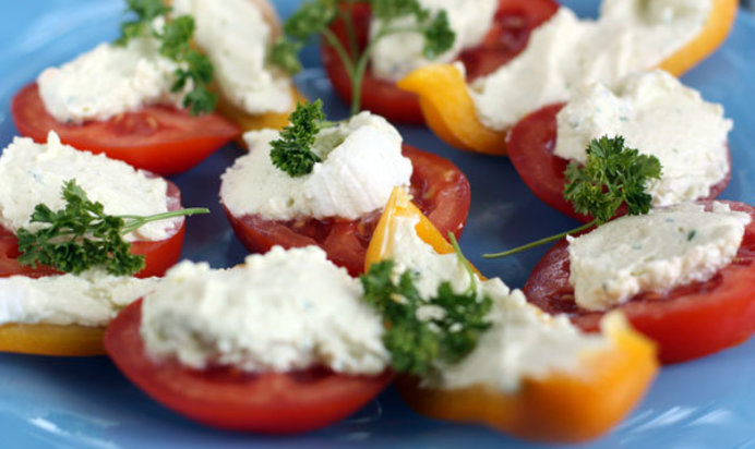 Cheese cream vegetables