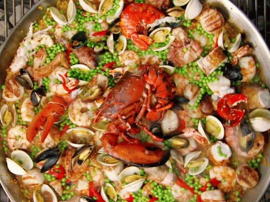 Grilled Paella Photo