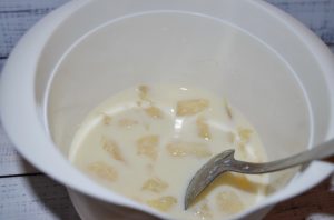 Panacotta with melon