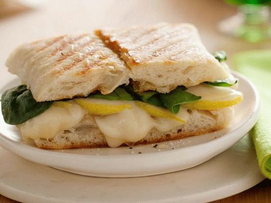 Photo of Ciabatta Panini with Pear and Cheese