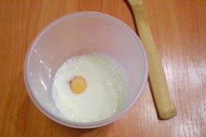 Pancakes in milk