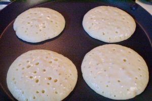 Pancakes in milk