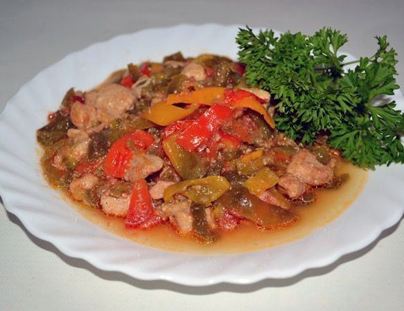 Pork paprikash