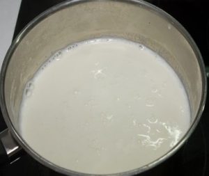 Easter made of milk