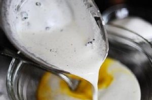Easter made of milk