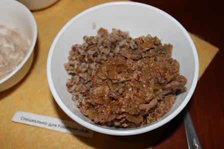 Buckwheat liver with buckwheat