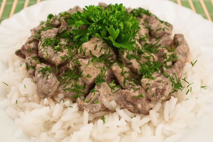 Stroganoff liver