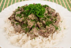 Stroganoff liver