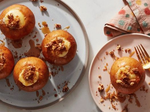 Photo of Baked Apples with Cottage Cheese Filling Cheesecake