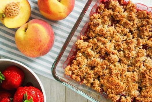 Photo of Peach and Strawberry Crumble