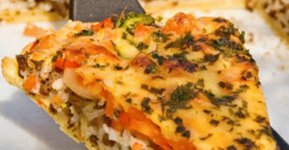Lamb and Rice Pizza