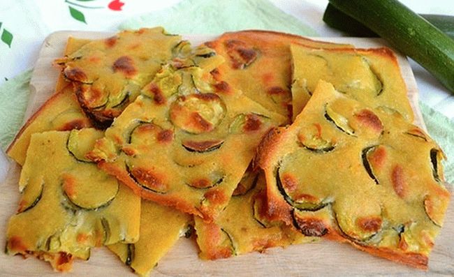 Zucchini pie with cheese