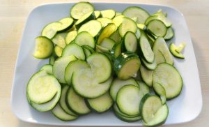 Zucchini pie with cheese