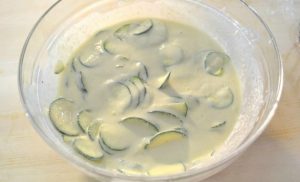 Zucchini pie with cheese
