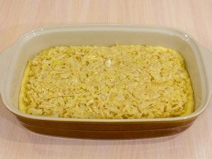 A pie with cabbage