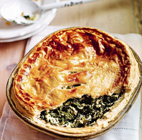 Pie with herbs