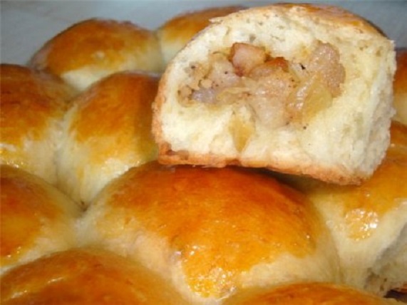 Pies with onions and bacon