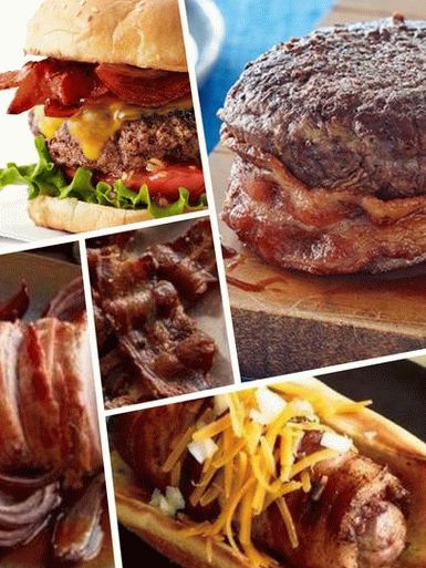 Photo A selection of the best recipes with bacon