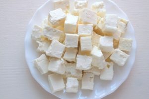 Polenta with feta cheese