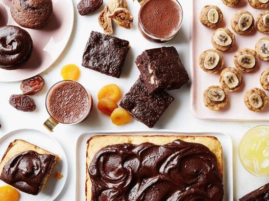 Photo Useful sweet desserts and sugar-free drinks