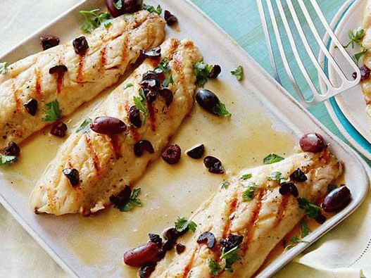 Photo of Striped perch on the grill in Moroccan